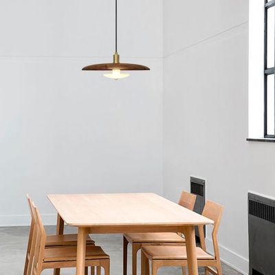 Modern Hanging Wood Pendant Light with Adjustable Length - Perfect for 35-40 Year Old Women