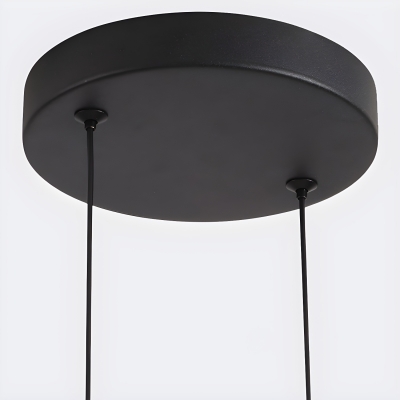 Modern Metal Pendant Light with Adjustable Hanging Length and LED