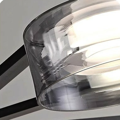 Elegant Metal and Glass LED Chandelier with Adjustable Hanging Length