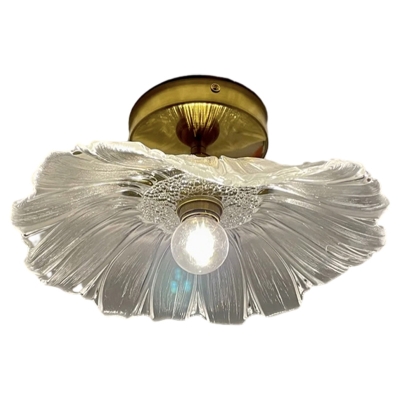 Elegant Modern Ceiling Light with Clear Glass Shade for 35-40 Women, Perfect for Residential Use