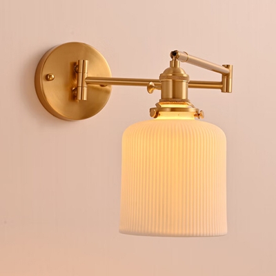 Sleek and Stylish Metal Wall Sconce with LED-Induced Glowing Ambiance
