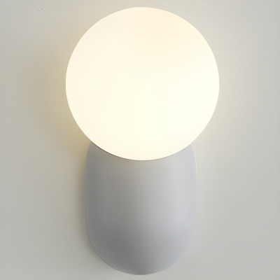 Sleek Hardwired Modern White 1-Light Wall Sconce with Acrylic Shade