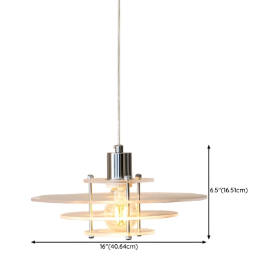 Modern Acrylic Shade Pendant Light with Adjustable Hanging Length and Metal Design