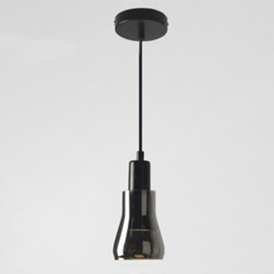 Modern Gray Glass Pendant Light with Adjustable Hanging Length for Stylish Room Decoration