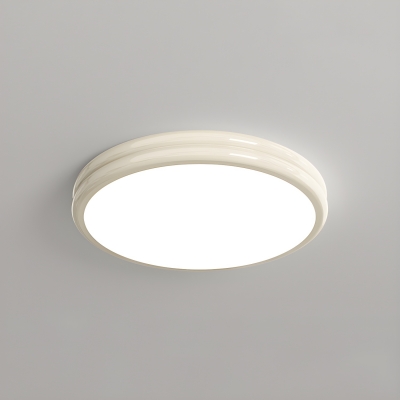 Modern LED Bulb Flush Mount Ceiling Light in Metal with Acrylic Ambient Shade