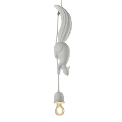 Contemporary Resin Pendant Light with Adjustable Hanging Length and Cord Mounting