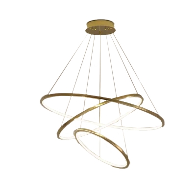 Elegant Metal and Acrylic Contemporary Chandelier with Adjustable Hanging Length