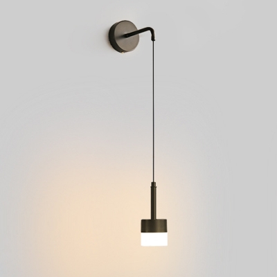Modern Hardwired Wall Sconce with Adjustable LED, ideal for Residential Use