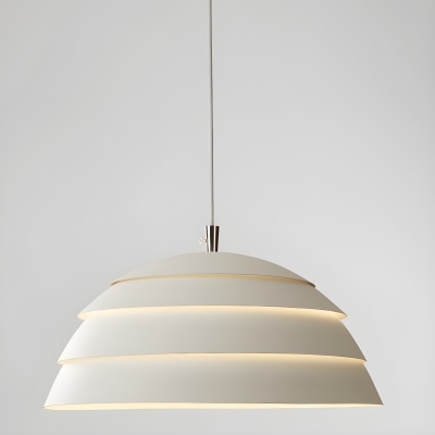 Modern Metal Pendant with Adjustable Hanging Length and Iron Shade for Residential Use