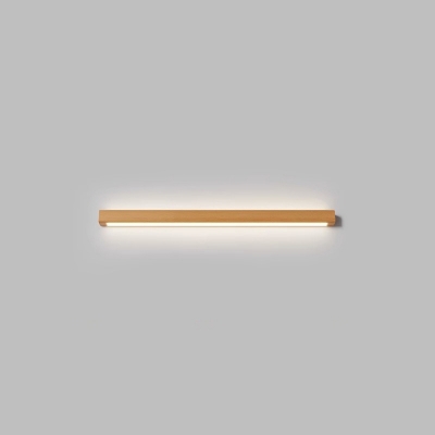 Modern Wood 2-Light Wall Sconce with Acrylic Shade - No Assembly Required