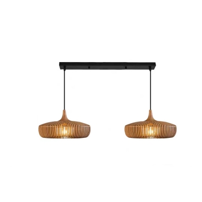 Modern Wooden Pendant Light with Adjustable Hanging Length and Stylish Design for 35-40 Women