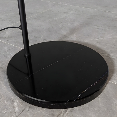 Impressive Black Stone Dome Floor Lamp for Stylish and Contemporary Homes