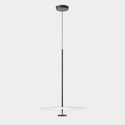 Modern Black Acrylic Pendant Light with Warm Light and Adjustable Hanging Length for 35-40 Women