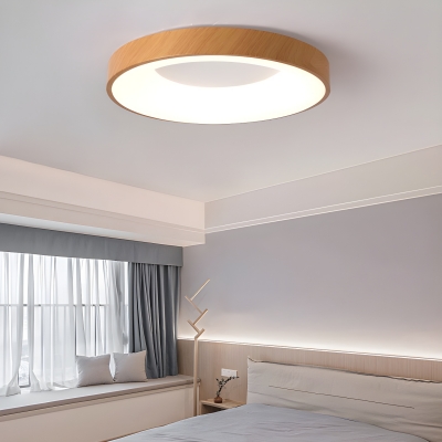 Modern Metal LED Bulb Flush Mount Ceiling Light with Acrylic Shade for Residential Use