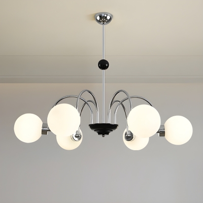 Sparkling Glass Modern Chandelier with Adjustable Hanging Length, Perfect for Stylish Home Decor