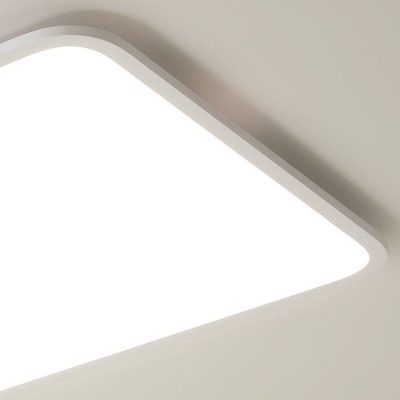 Black Circle Single-Light Metal Flush Mount LED Bulbs Ceiling Light with White Shade - Modern Style