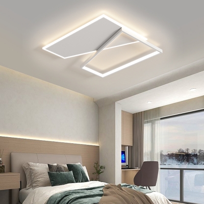 Modern LED Close To Ceiling Light with Dimmable Third Gear Color Temperature and Acrylic Shade