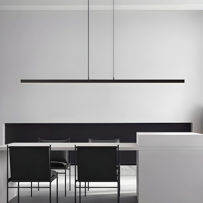Modern LED Island Pendant Light with Adjustable Hanging Length and Acrylic Shade