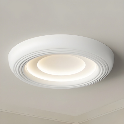 Modern Acrylic Flush Mount Ceiling Light with Dimmable LED Bulb for Residential Use