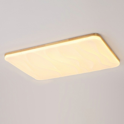 Modern Acrylic Flush Mount Ceiling Light with Dimmable LED Bulbs