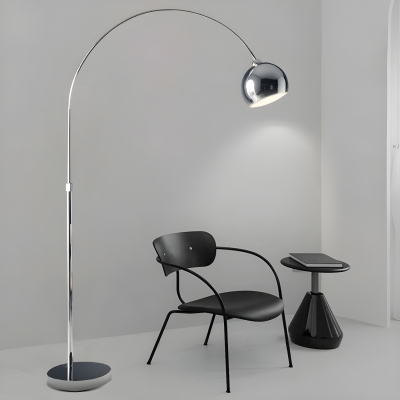 Modern Arc Floor Lamp with Remote Control and Adjustable Height