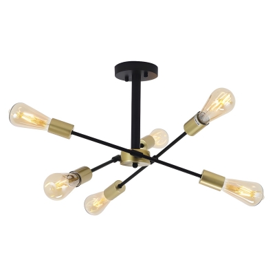 Modern LED Chandelier Durable Metal Construction for Residential Use
