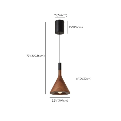 Modern LED Pendant Light with Warm Light, Black Metal Shade, and Adjustable Hanging Length