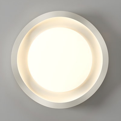 Modern Metal LED Bulb Flush Mount Close To Ceiling Light with Acrylic Shade