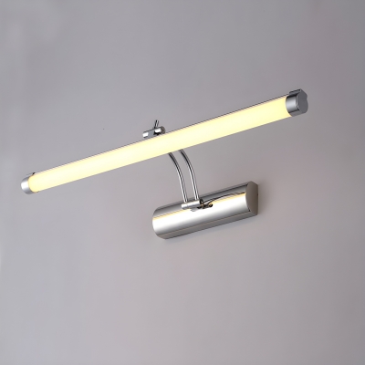Modern Steel LED Vanity Light with Straight Design for Ambiance and Easy Hardwired Installation