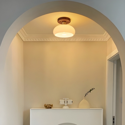 Wood Pendant Downlight Modern Ceiling Light with LED/Incandescent/Fluorescent Lighting