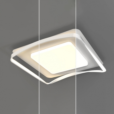 Dimmable Modern Acrylic Ambient Ceiling Light with Third Gear Color Temperature