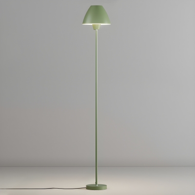 Metal Modern Floor Lamp with Adjustable Height and Foot Switch