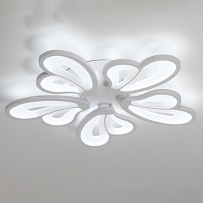 Modern Acrylic Close To Ceiling Light with LED Bulbs for Residential Use