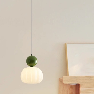 Modern Metal Pendant with Adjustable Hanging Length and Acrylic Shade in White