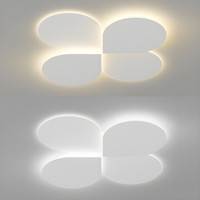 Modern White LED Ceiling Light with 3 Color Temperature for Residential Use