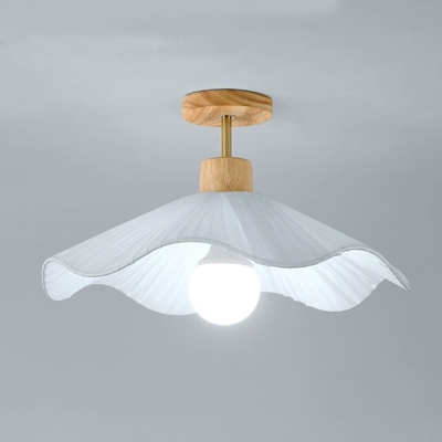 Modern Fabric Shade White LED/Incandescent/Fluorescent Close to Ceiling Light for Residential Use