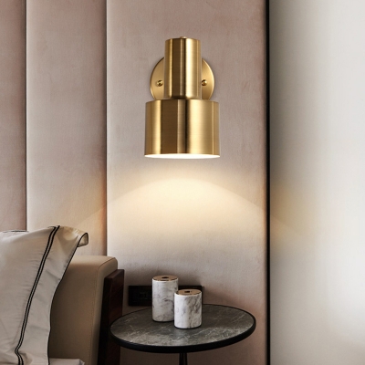 Modern LED/Incandescent/Fluorescent Metal Wall Sconce with Iron Shade