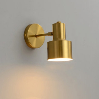 Modern LED/Incandescent/Fluorescent Metal Wall Sconce with Iron Shade