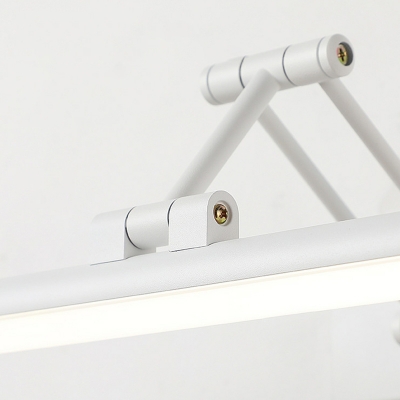 Elegant LED Vanity Light with Metal Frame and Ambient Plastic Shade
