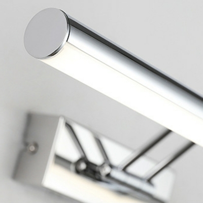 Elegant LED Vanity Light with Metal Frame and Ambient Plastic Shade