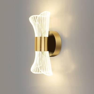 Unique LED Metal Wall Sconce with Acrylic Shade - Modern Style for Residential Use