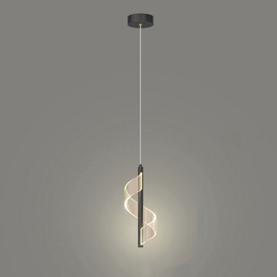 Stylish Modern LED Pendant Light with Adjustable Hanging Length and Acrylic Shade Material