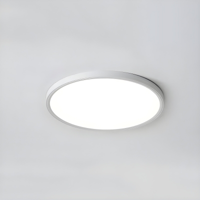 Modern Metal Flush Mount Ceiling Light with 3 Color Light and Acrylic Shade