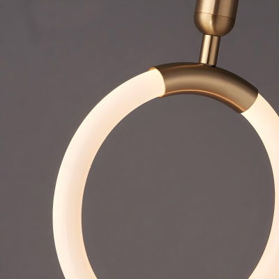 Modern Metal Pendant Light - Adjustable Hanging Length with Acrylic Shade