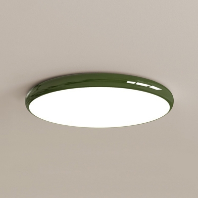 Modern White Acrylic Flush Mount LED Bulb Ceiling Light for Residential Use