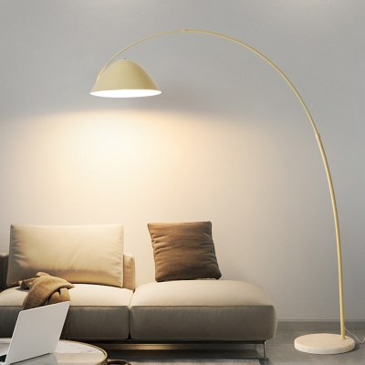 Soaring Iron Dome Shape LED Floor Lamp with Foot Switch for Modern Style Residences