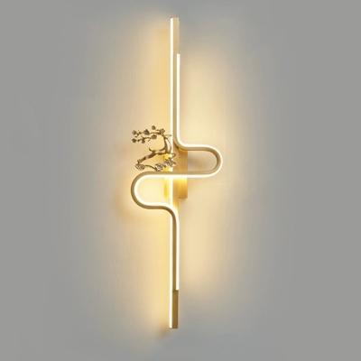 Contemporary LED Wall Sconce with a Modern Metal Design for Living Room