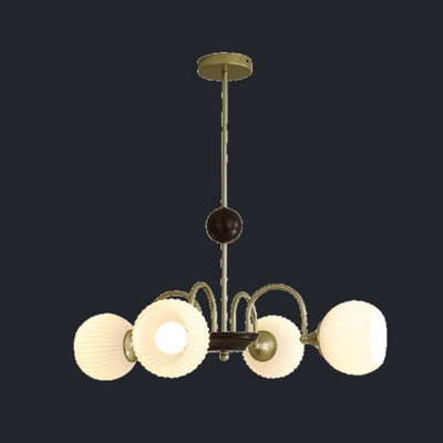 Elegant Steel and Glass Chandelier with Adjustable Hanging Length to Illuminate Any Space