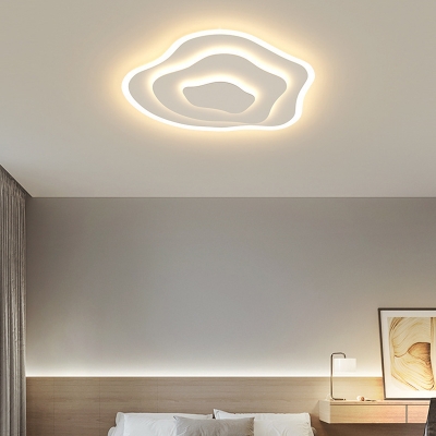 Modern LED Bulbs Flush Mount Ceiling Light in Metal for Residential Use
