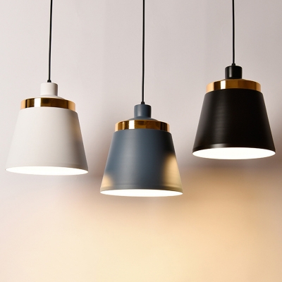 Modern Metal Pendant with Adjustable Hanging Length and Aluminum Shade